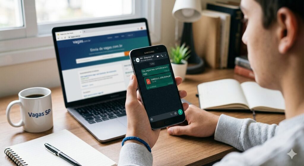 currículo profissional pelo whatsapp